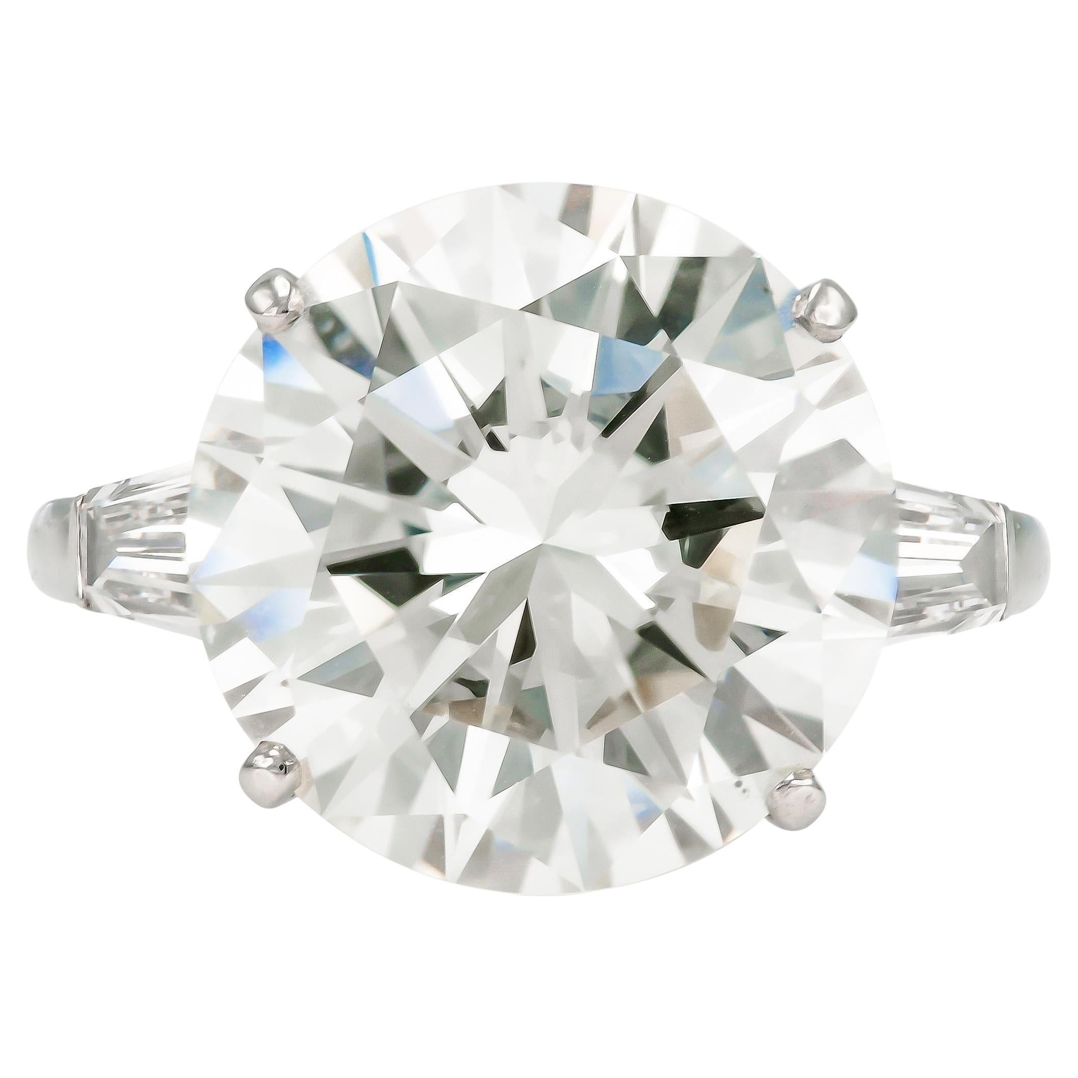 Boucheron 13.48 Carat Round Brilliant Cut Diamond Engagement Ring