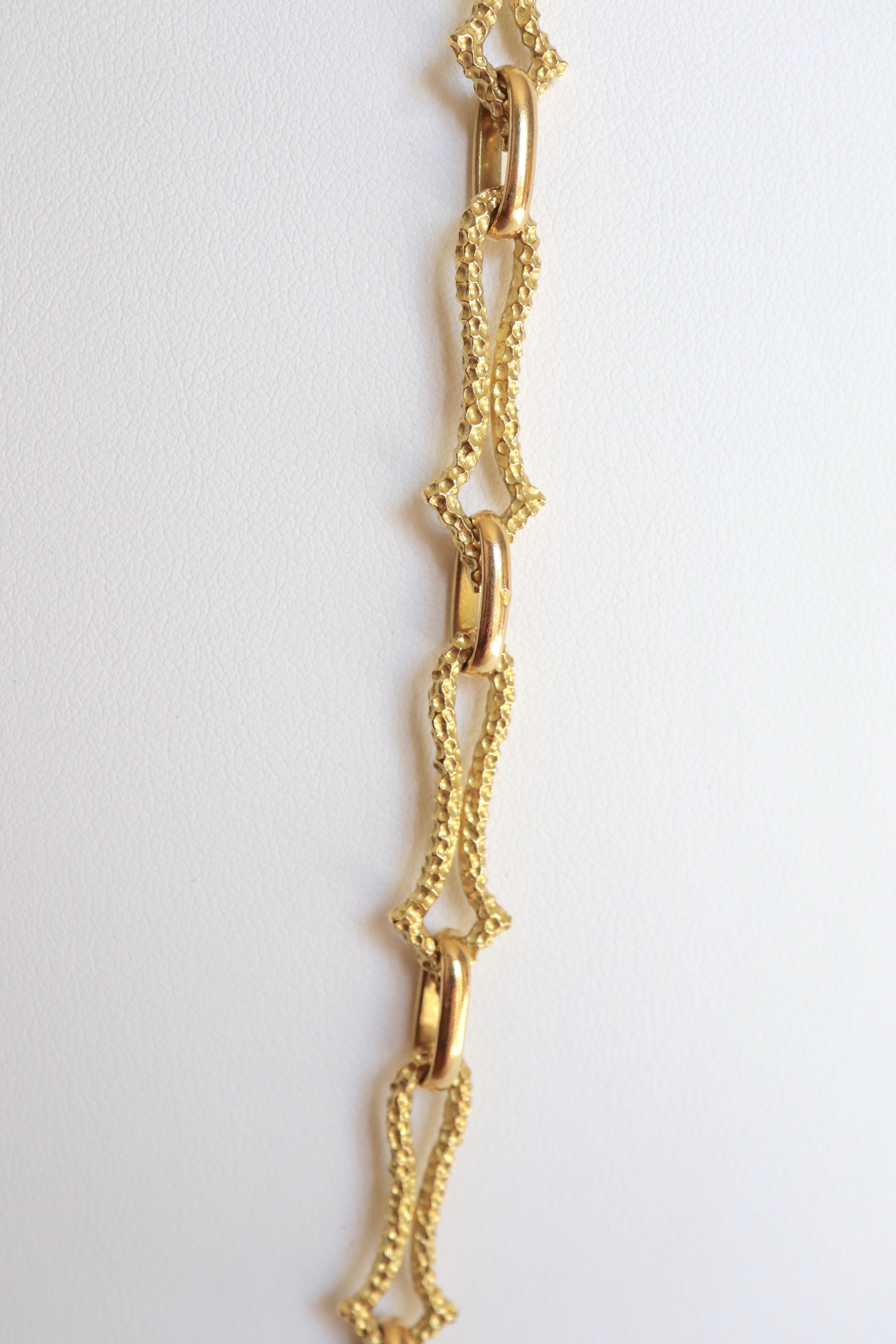 Boucheron 18 Carat Yellow Gold Long Necklace In Good Condition In Paris, FR