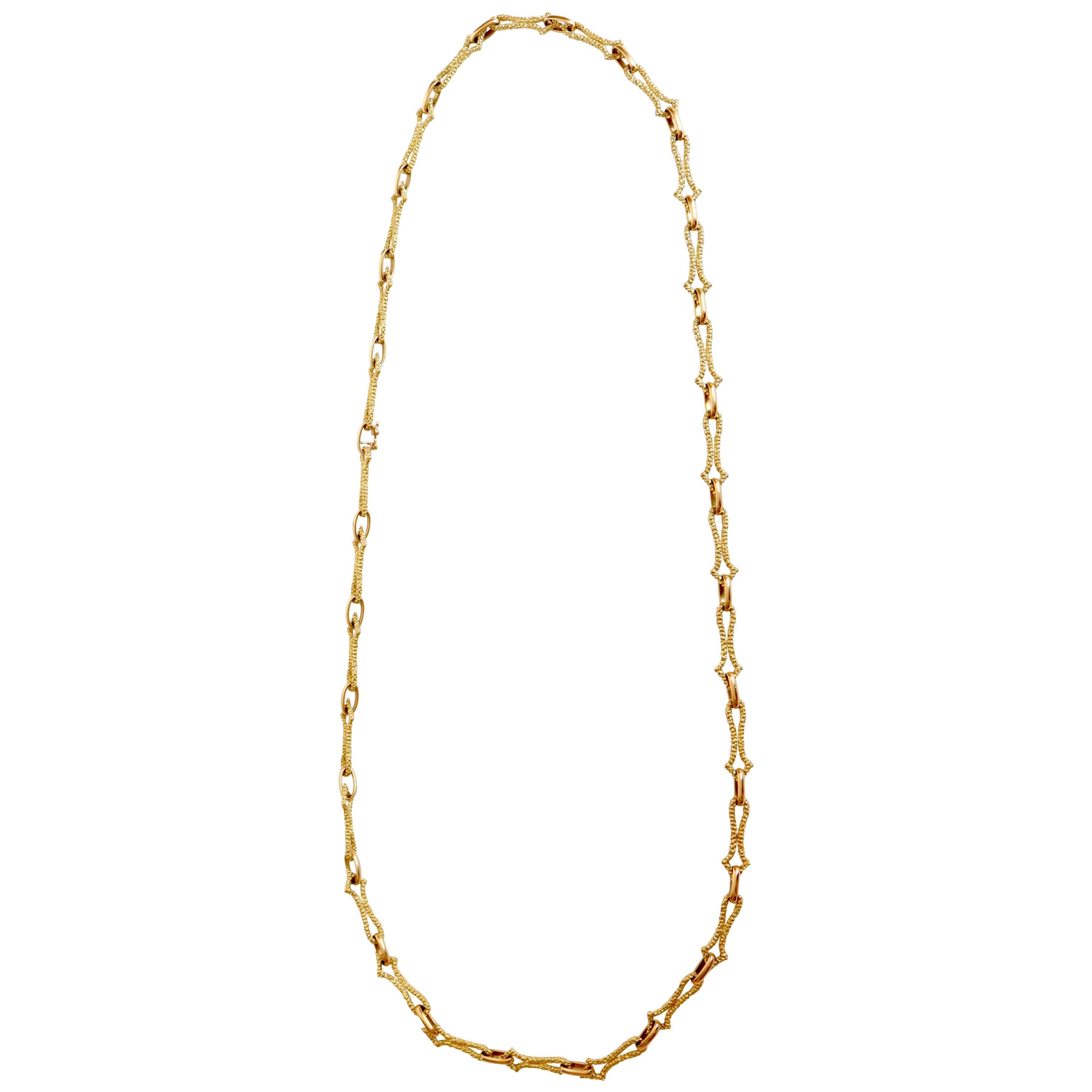Boucheron 18 Carat Yellow Gold Long Necklace