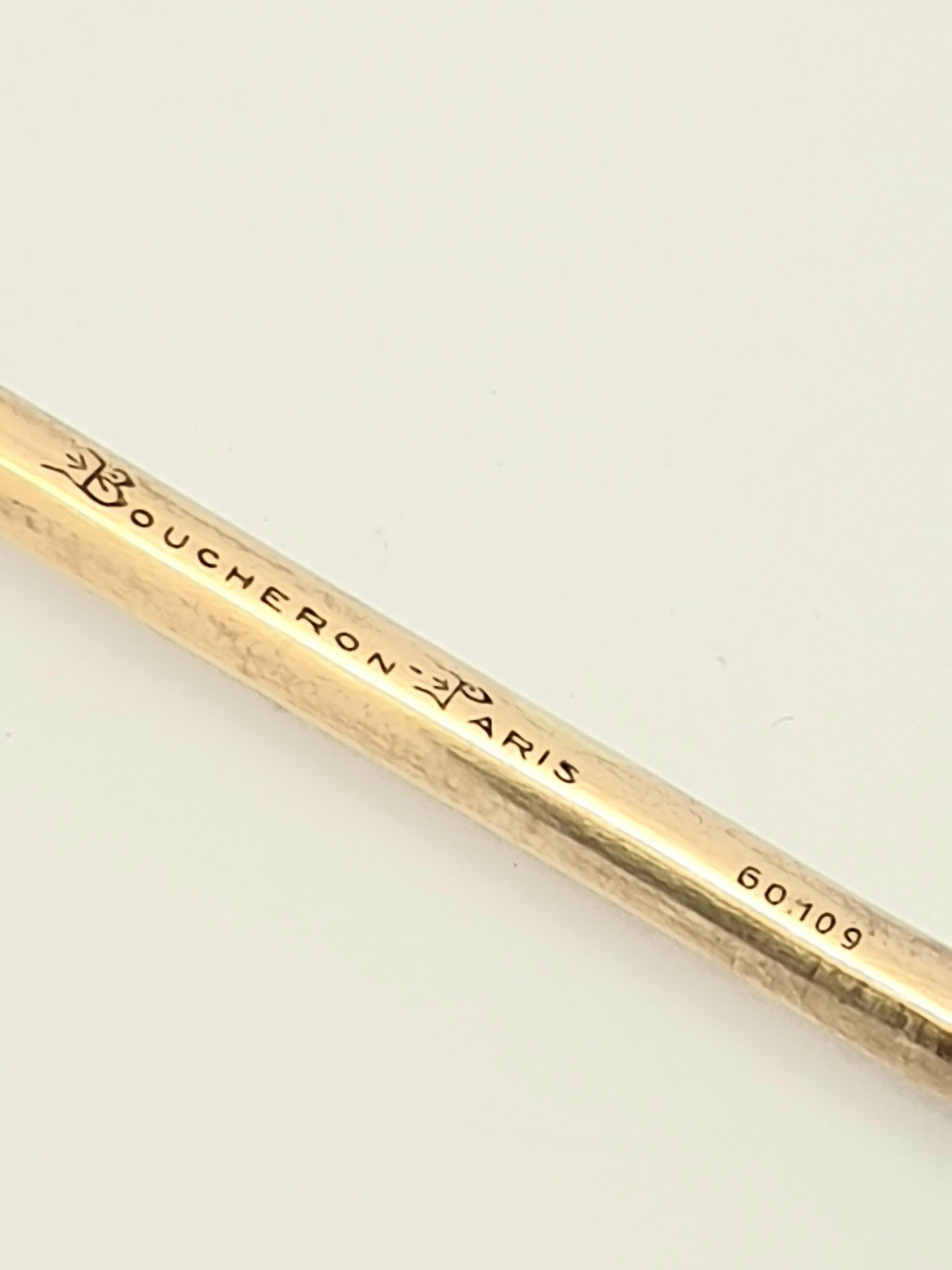 Boucheron 18 Karat Gold Silver Ruby Cigarette Holder In Good Condition In Dublin, IE