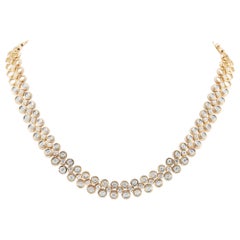 Boucheron 18 Karat Yellow Gold, 3.00 Carat Diamond Necklace
