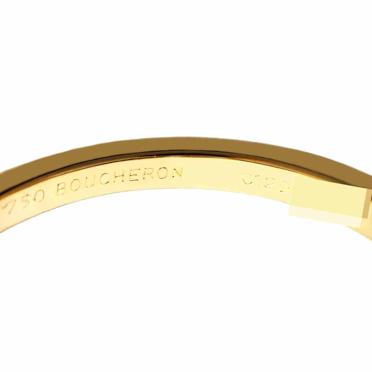 Boucheron 18 Karat Yellow Gold Ava Diamond Ring In Good Condition In Tokyo, JP