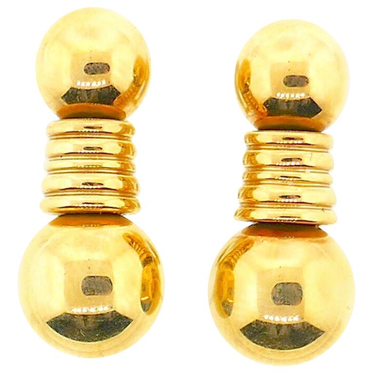 Boucheron 18 Karat Yellow Gold Clip-On Earrings