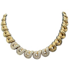 Boucheron 18 Karat Yellow Gold Diamond Necklace