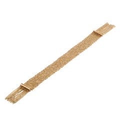 Boucheron 18 Karat Yellow Gold Mesh Fringe Bracelet