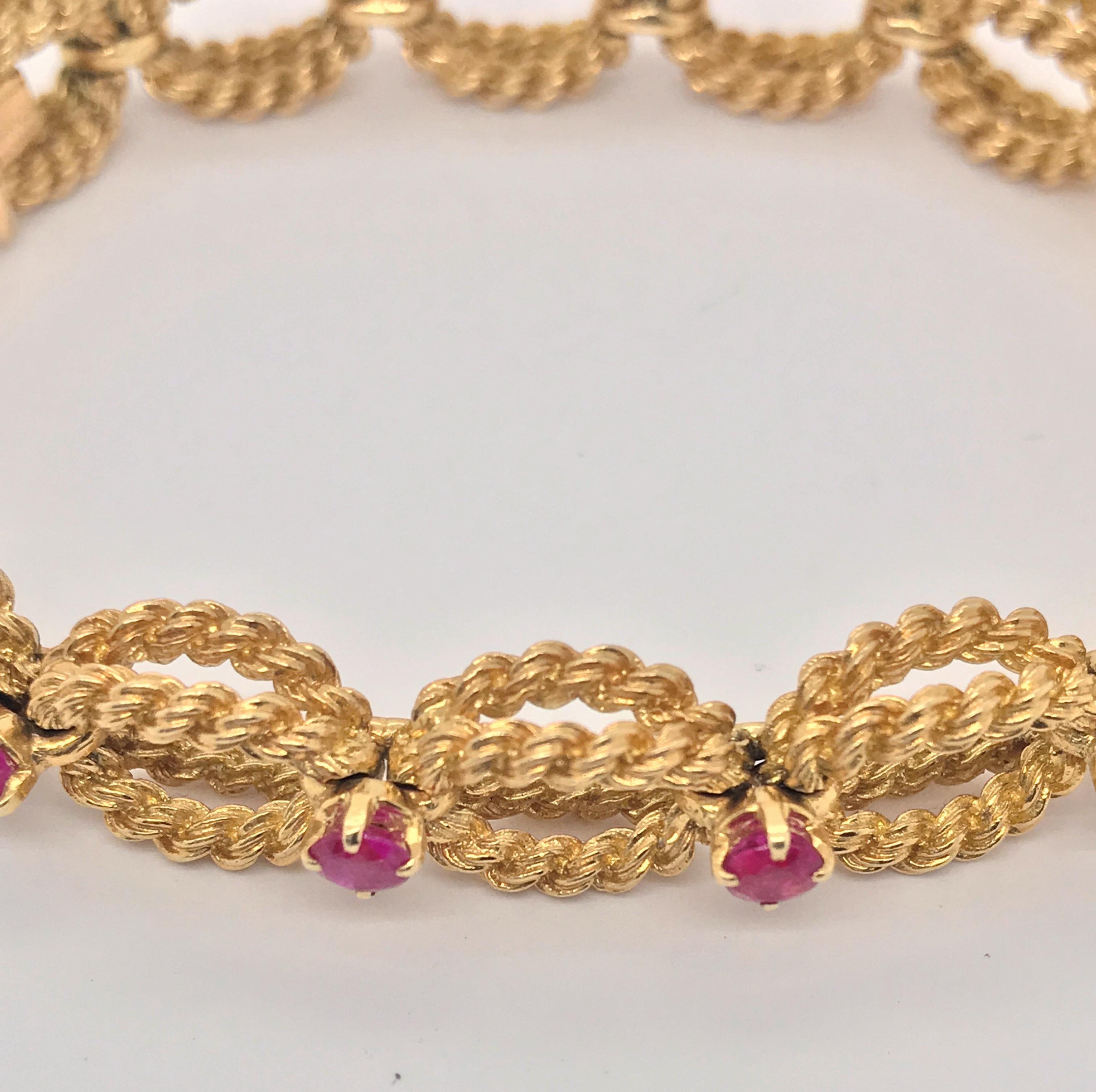 Bracelet De Montre Boucheron En Cuir Marron – Pompons – Neuf Sans étiquette – Fait En France