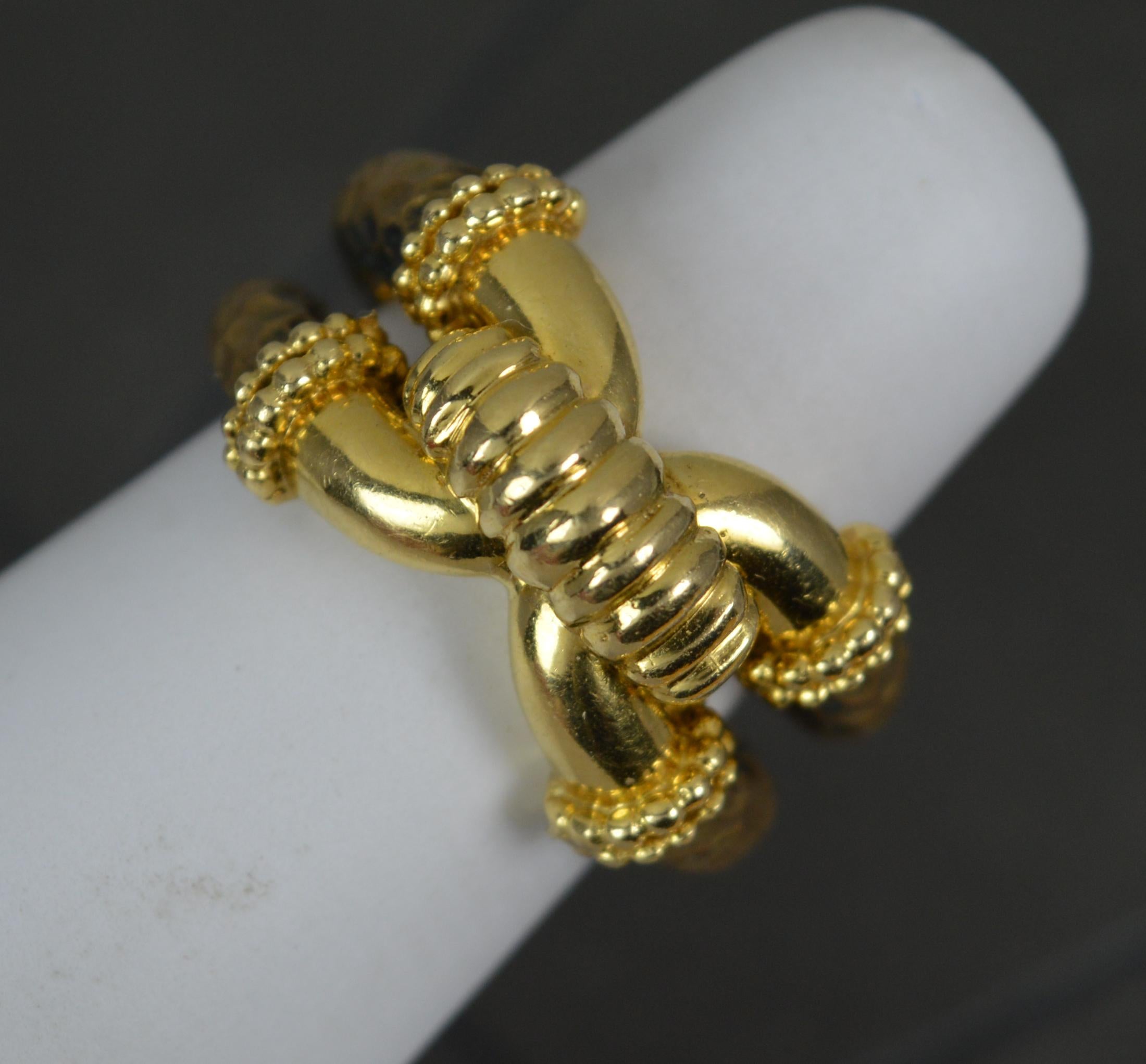 Boucheron 18ct Gold and Bronze Airain Knot Ring 4