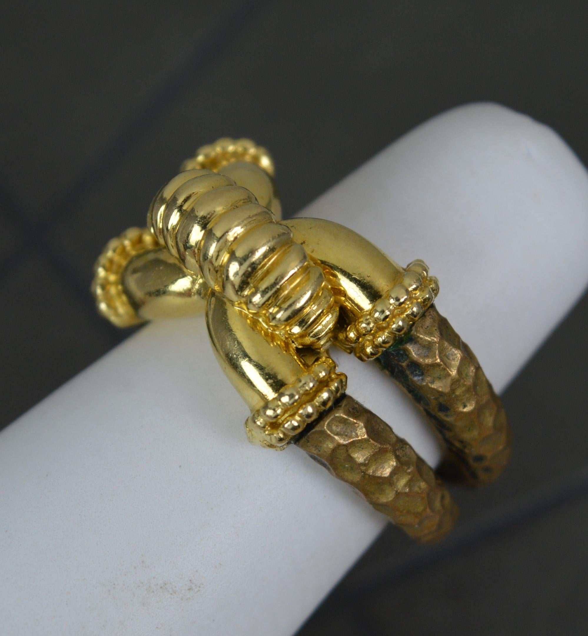 Boucheron 18ct Gold and Bronze Airain Knot Ring 5