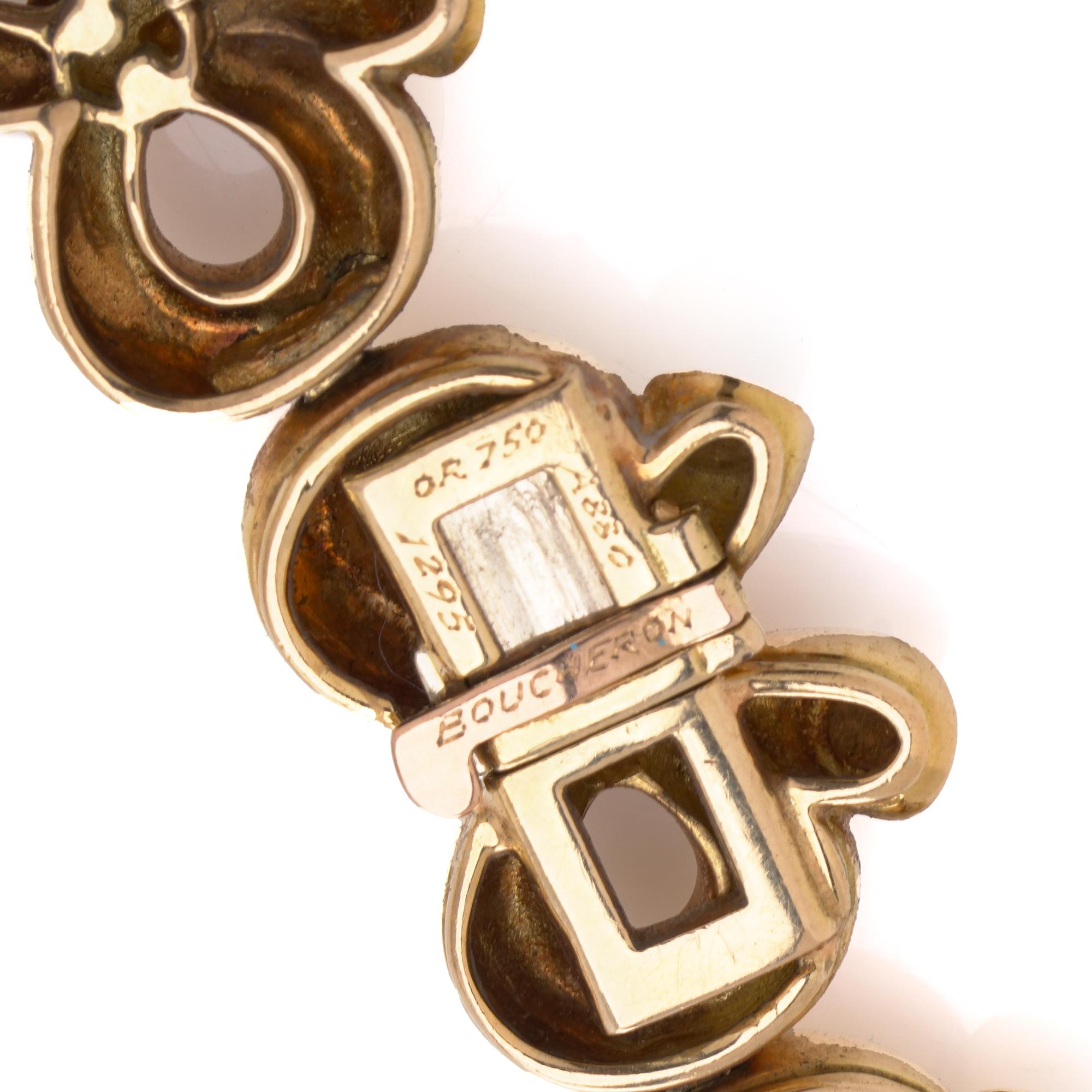 Collier en or 18ct à diamants, émeraudes et rubis de Boucheron (années 1950) en vente 2