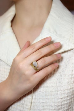 Boucheron 18K Gold Diamonds "Serpent Boheme" Ring