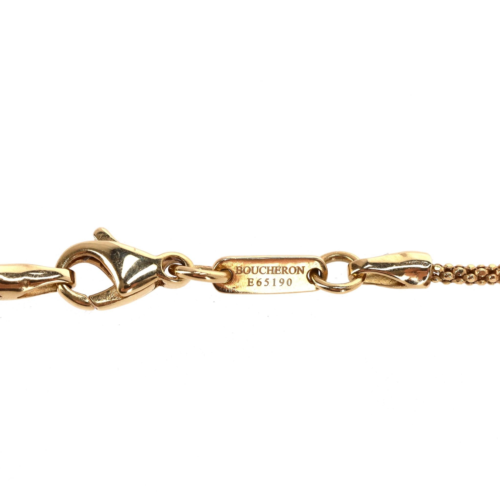 Collana Boucheron in oro 18k, giada e diamanti a forma di serpente in vendita 3