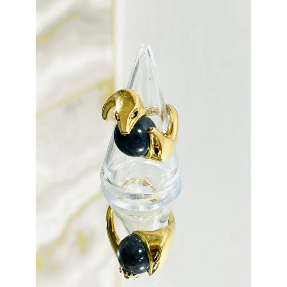 Boucheron 18K Gold & Jade Schlangenring im Zustand „Hervorragend“ im Angebot in London, GB