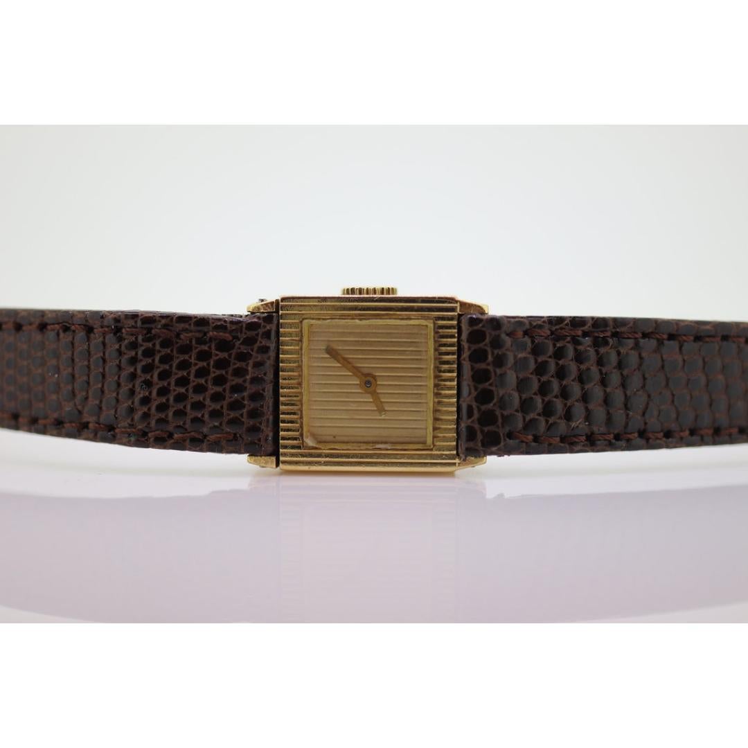 Men's Boucheron 18k Reflet Watch. Vintage 18k Gold Manual Ladies watch. For Sale