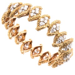 Boucheron 18k Yellow Gold and Diamond Bracelet