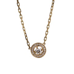 Boucheron Collar Colgante Solitario de Diamantes en Oro Amarillo de 18k