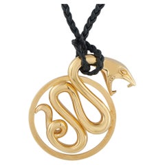 Boucheron 18K Yellow Gold Serpent Cord Necklace