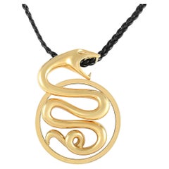 Boucheron 18K Yellow Gold Serpent Pendant Necklace