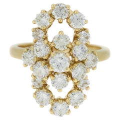 Boucheron 1970s Diamond Cluster Ring