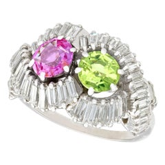 Boucheron 2.34 Carat Sapphire and 2.45 Carat Diamond Cocktail Ring