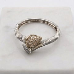 Bracciale Serpent Bohème di Boucheron con diamante da 3 carati in oro bianco 18 carati