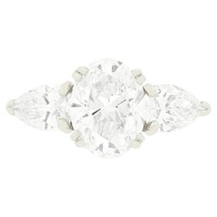 Boucheron 3.10ct Diamond Diamond Three Stone Ring , c.1980s