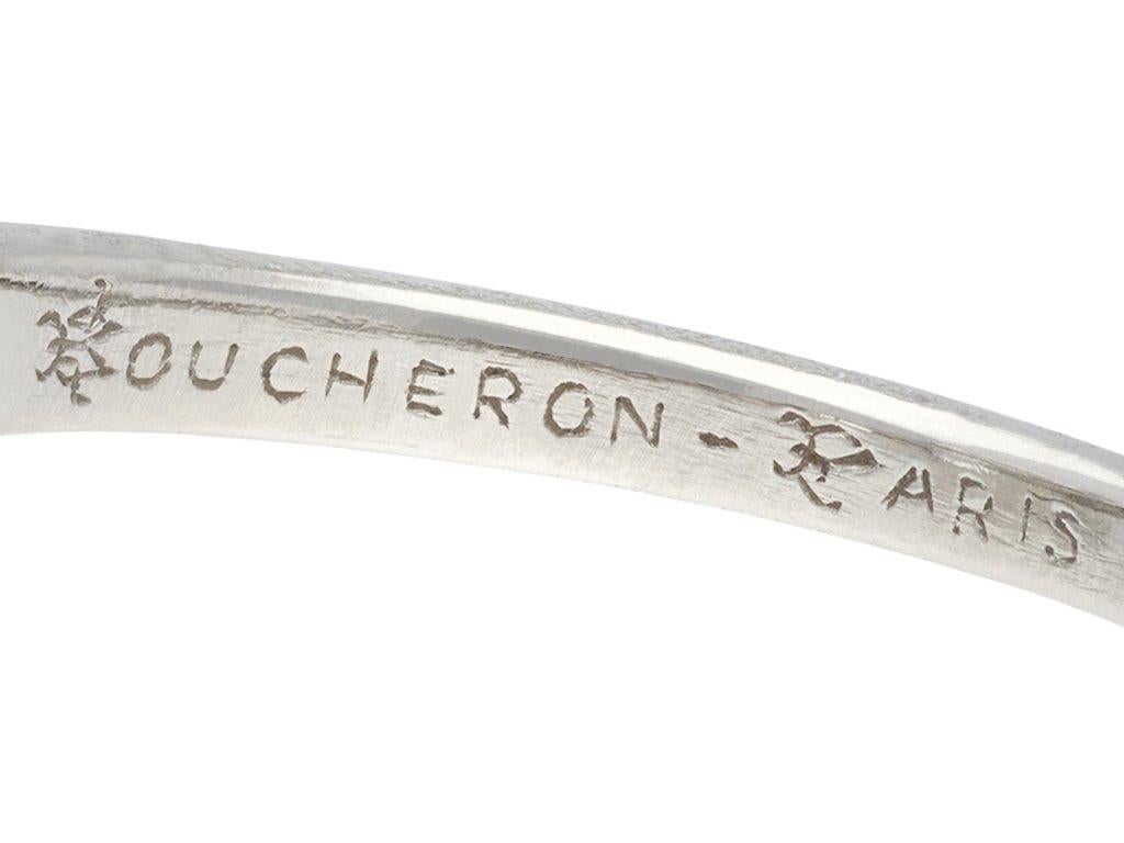 Boucheron 5.03 Carat Old European Cut Diamond Ring, circa 1925 For Sale 1