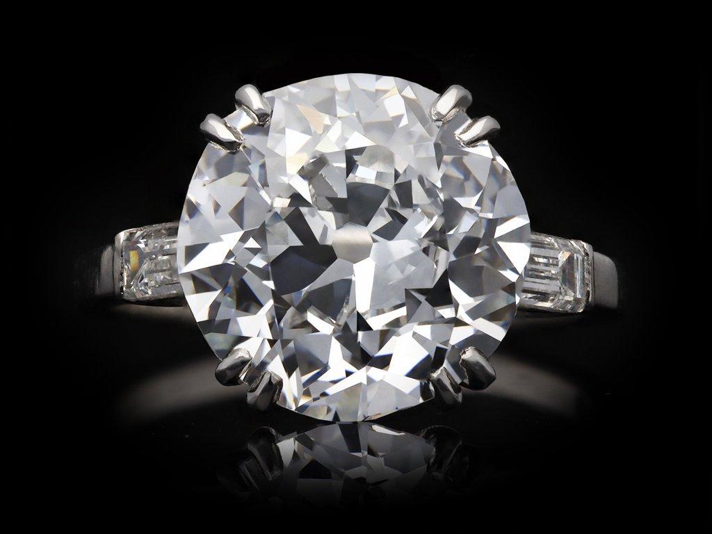 Boucheron 5.03 Carat Old European Cut Diamond Ring, circa 1925 For Sale 2