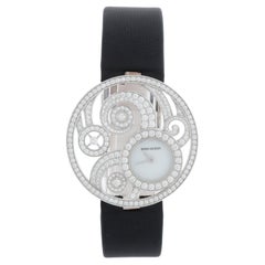 Boucheron Ajouree Volutee Ladies Diamond 18K White Gold Watch WA017301