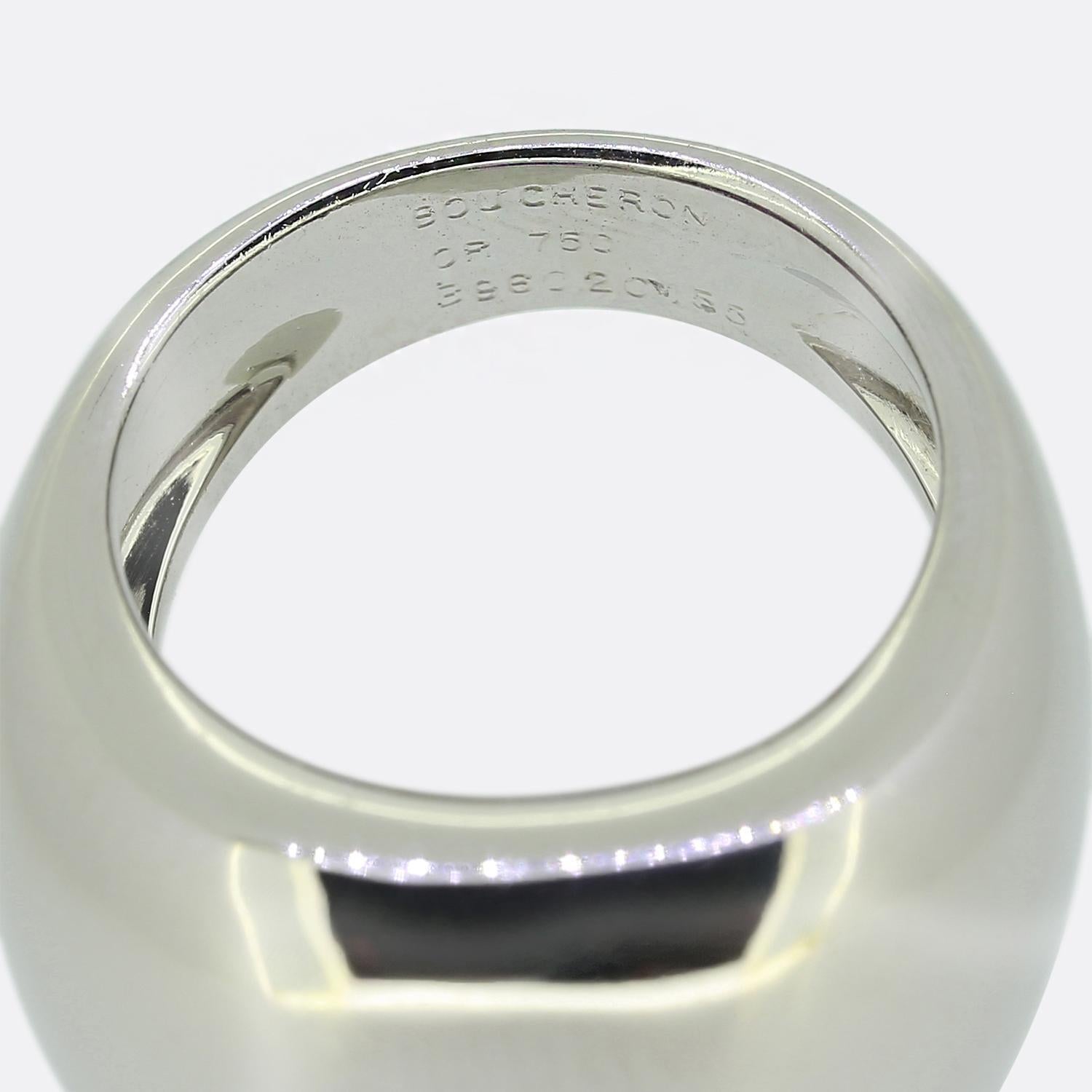 Boucheron Bague Single Stone en améthyste Unisexe en vente
