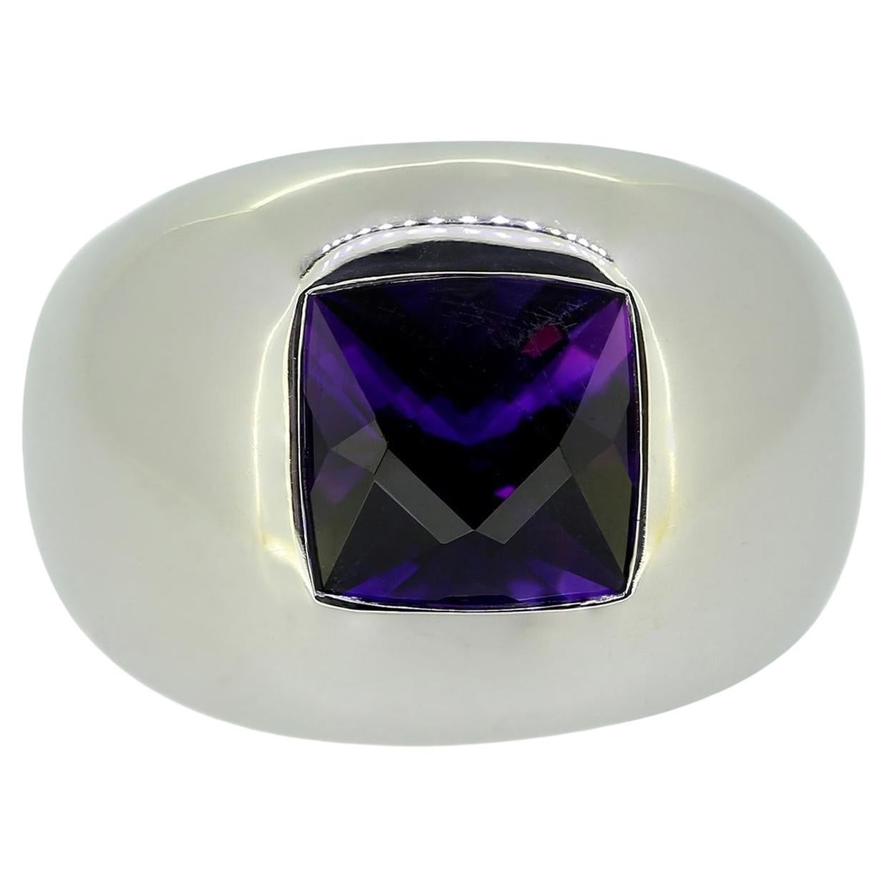 Boucheron Bague Single Stone en améthyste en vente