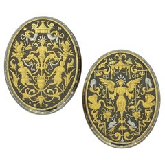 Boucheron Antique Enamelled Collar Buttons