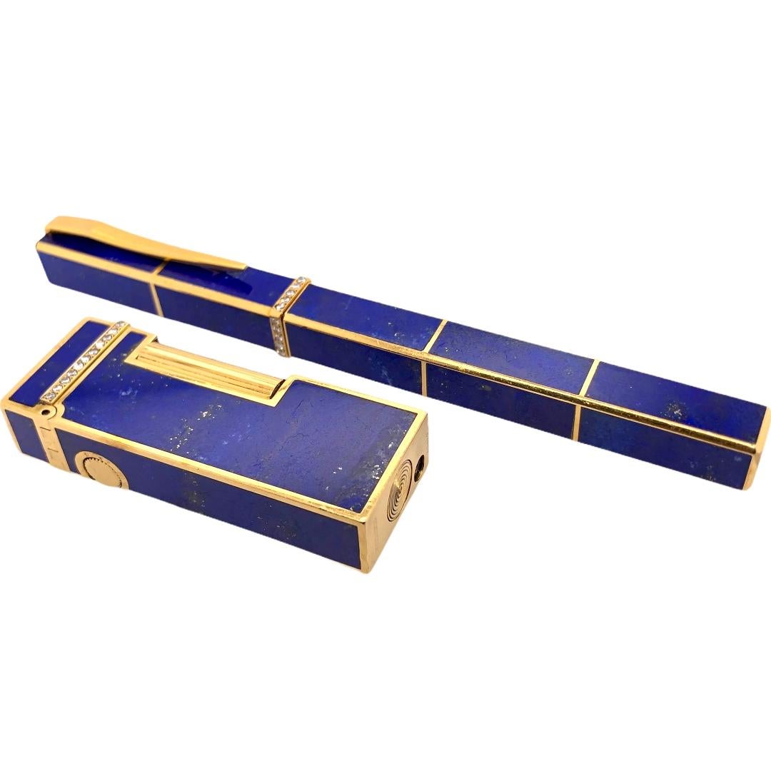 Boucheron Antique Lapis Diamond Pen and Lighter in 18 Karat Yellow Gold C.1980

- Round Diamonds
- Lapis
- 18K Yellow Gold
- Circa. 1980

Presented by PARIS Craft House.