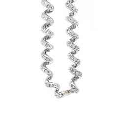 Boucheron 'Arabesques' 18 Carat White Gold Diamond Necklace