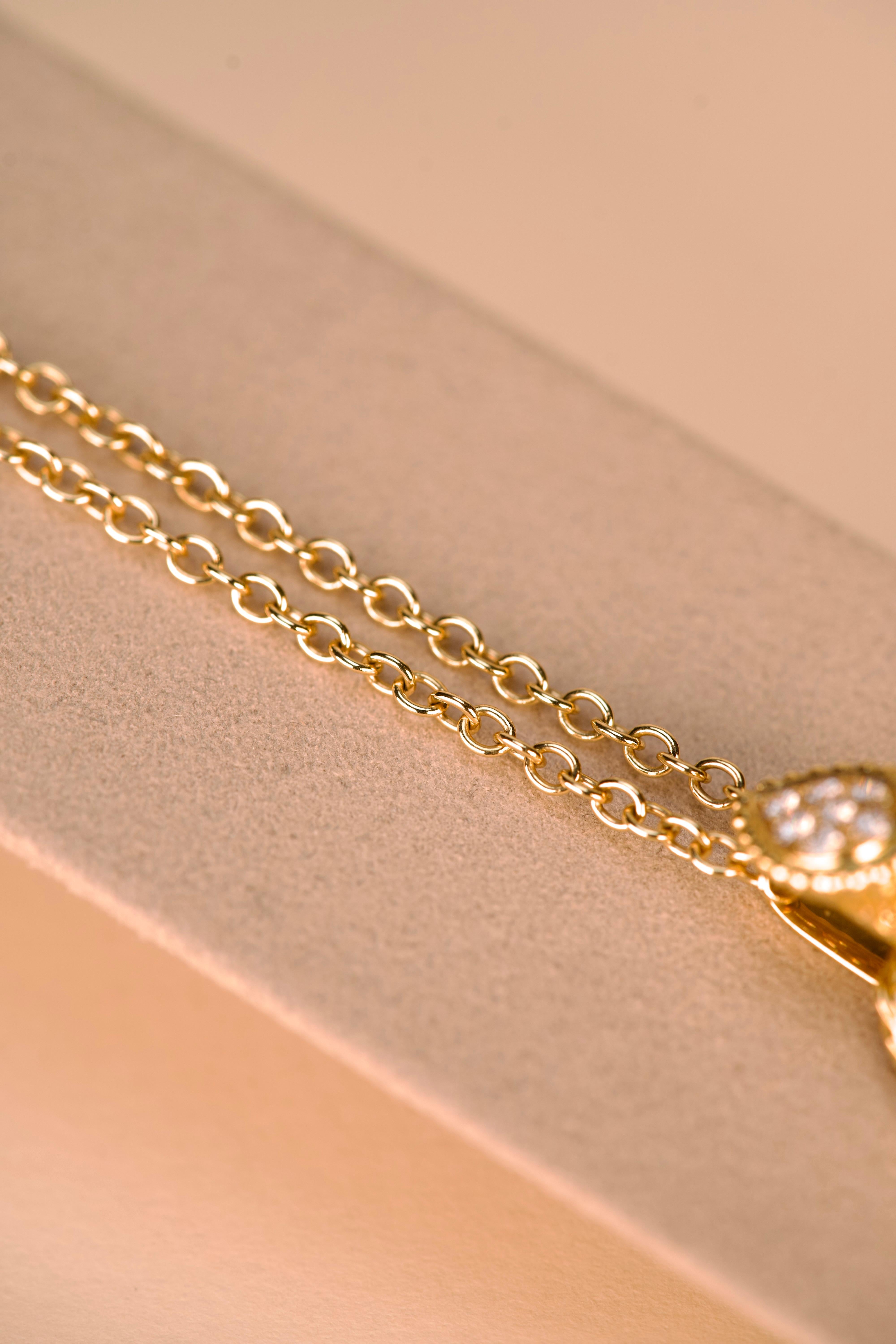 Taglio brillante Collana in oro con diamanti Boucheron Bohême in vendita