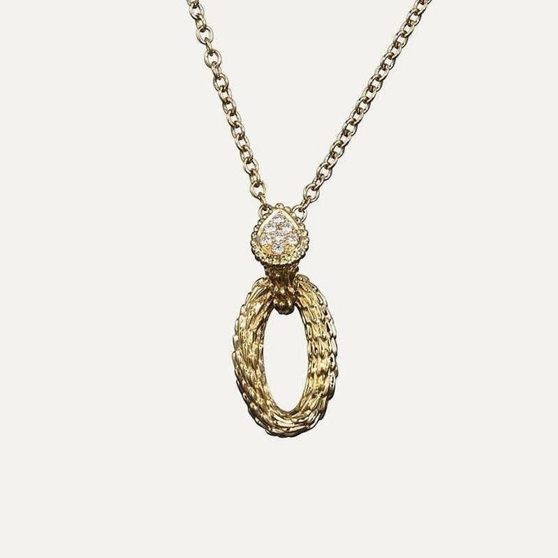 Boucheron Bohême Gold und Diamanten Halskette (Zeitgenössisch) im Angebot