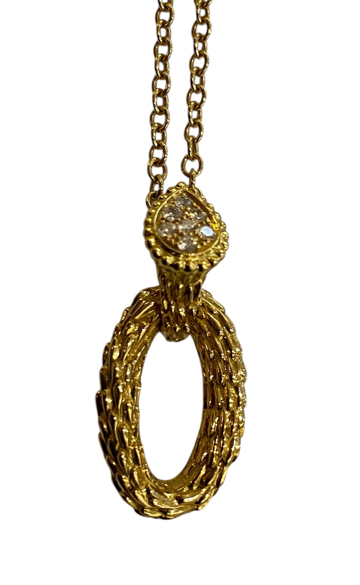 Boucheron Bohême Gold und Diamanten Halskette im Angebot 1
