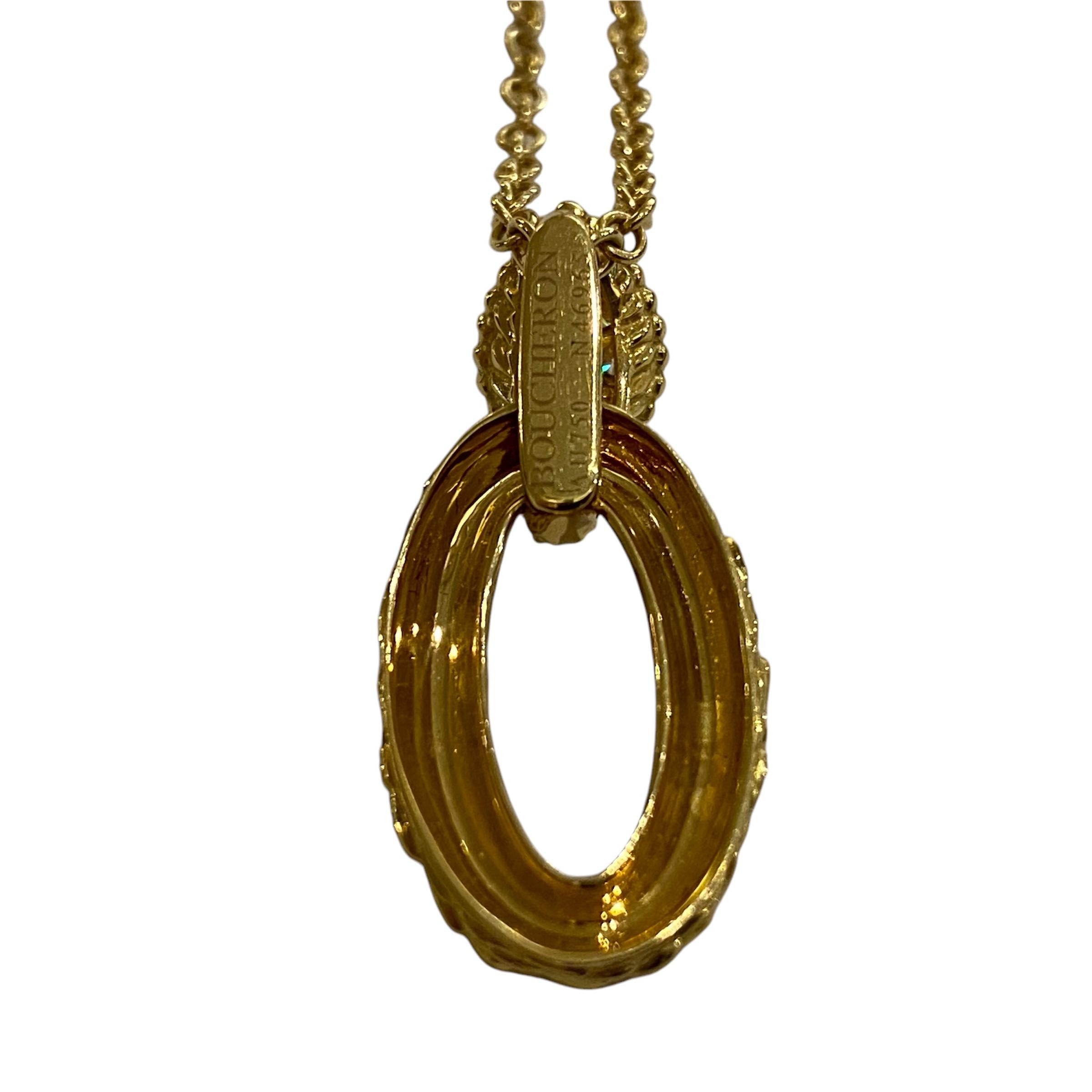 Boucheron Bohême Gold und Diamanten Halskette im Angebot 2