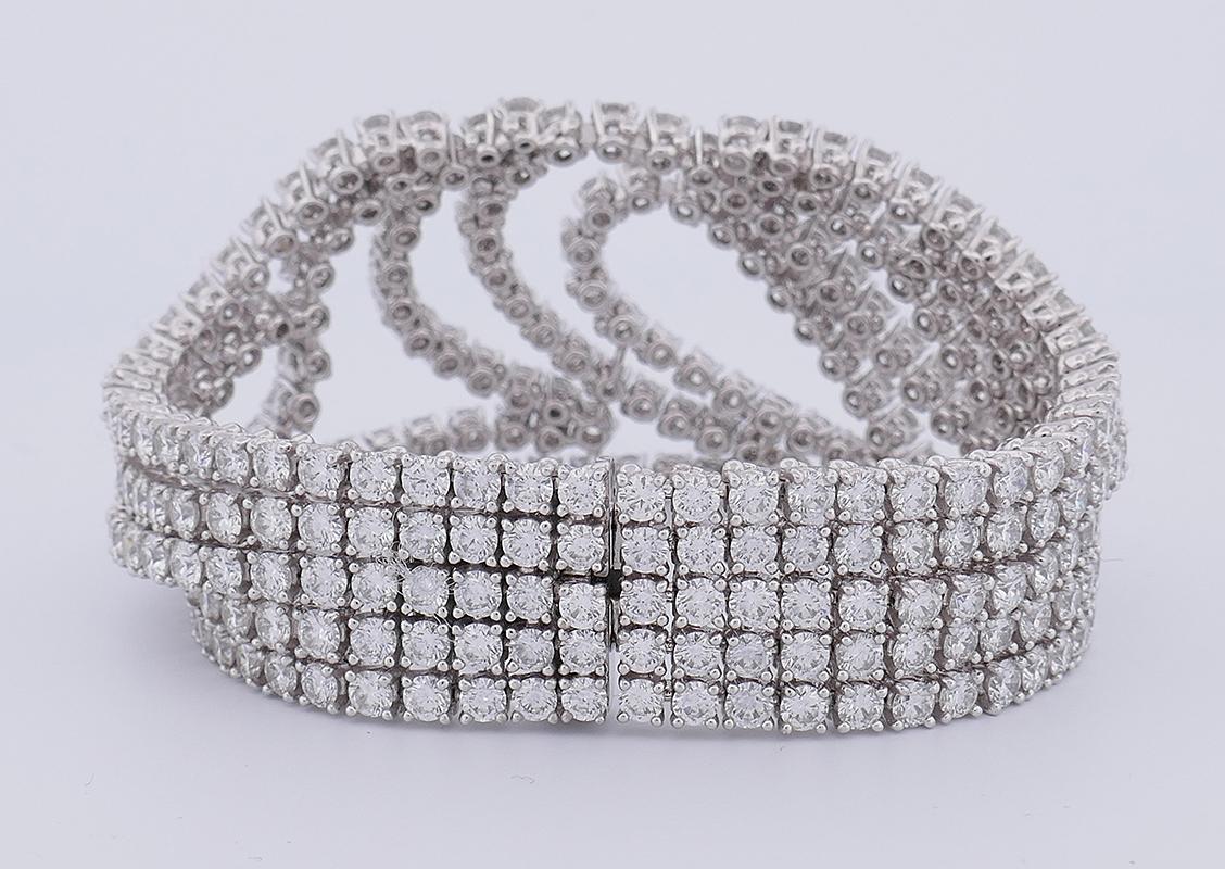 Boucheron Pulsera Oro Blanco 18k Diamantes Estate Jewelry en venta 2