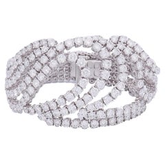 Boucheron Bracelet 18k White Gold Diamond Estate Jewelry