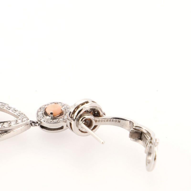 Boucheron Cinna Pampilles Chandelier Earrings 18K White Gold and Diamonds 2
