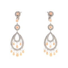Boucheron Cinna Pampilles Chandelier Earrings 18K White Gold and Diamonds