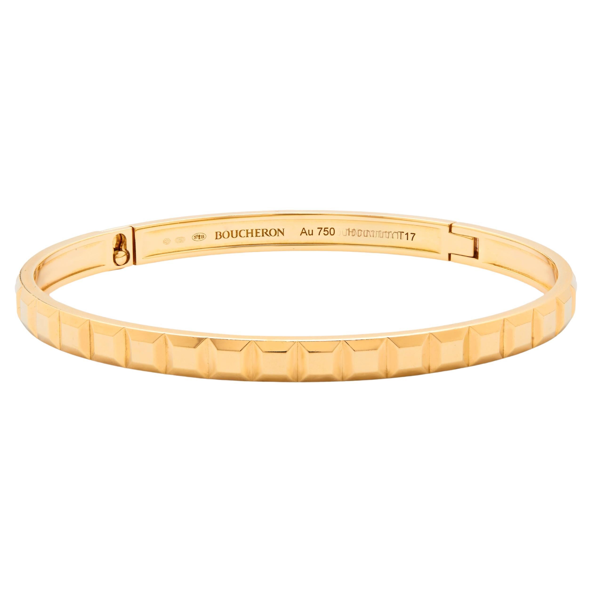 Boucheron Bracelet Clou de Paris Or jaune 18ct en vente