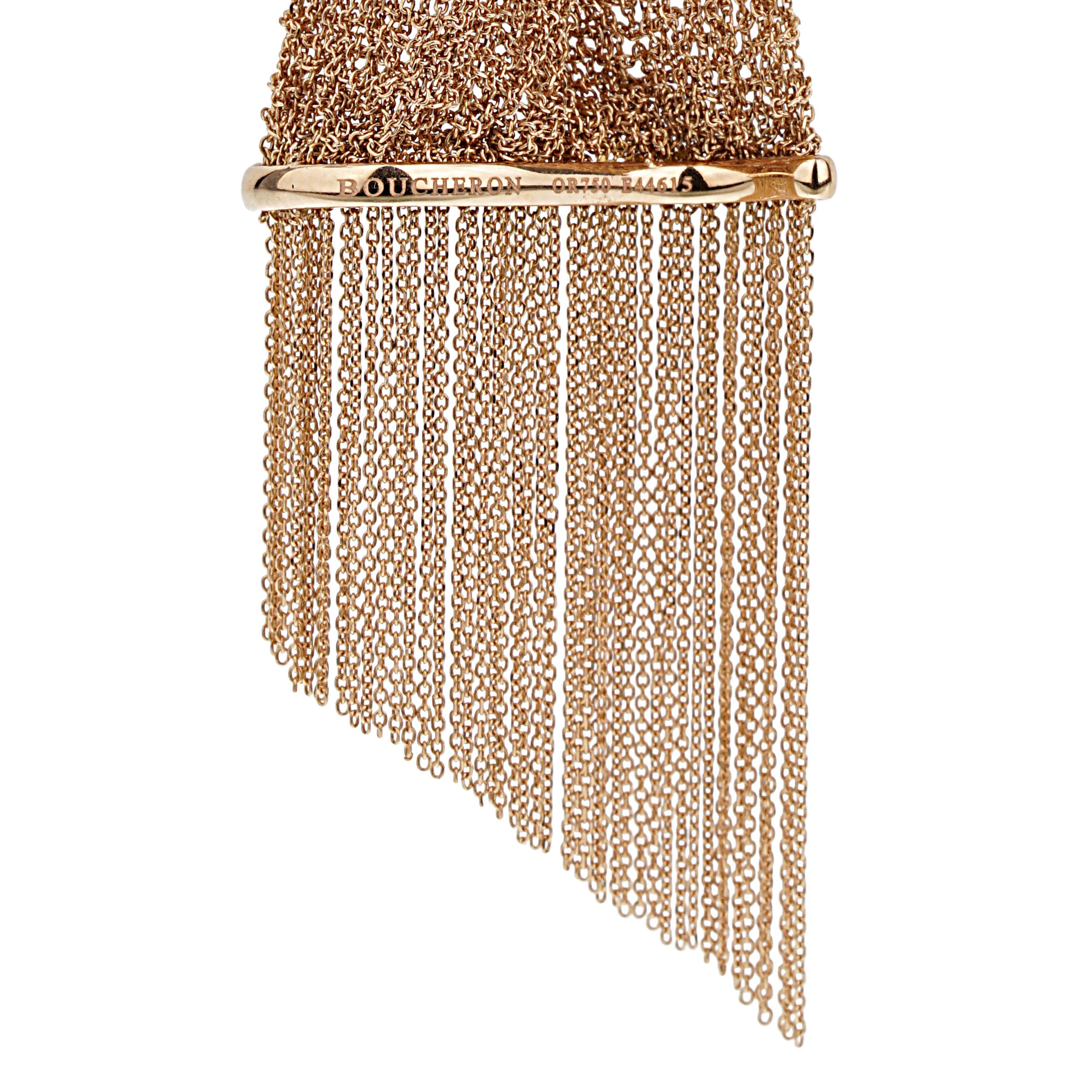 Collana con ciondolo in oro rosa Boucheron Delilah In condizioni ottime in vendita a Feasterville, PA