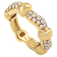 Boucheron Diamond 18 Karat Yellow Gold Band Ring