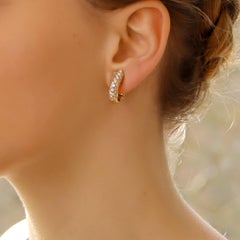 Boucheron Diamond Clip-On Earrings in 18ct Yellow Gold 1.00ct