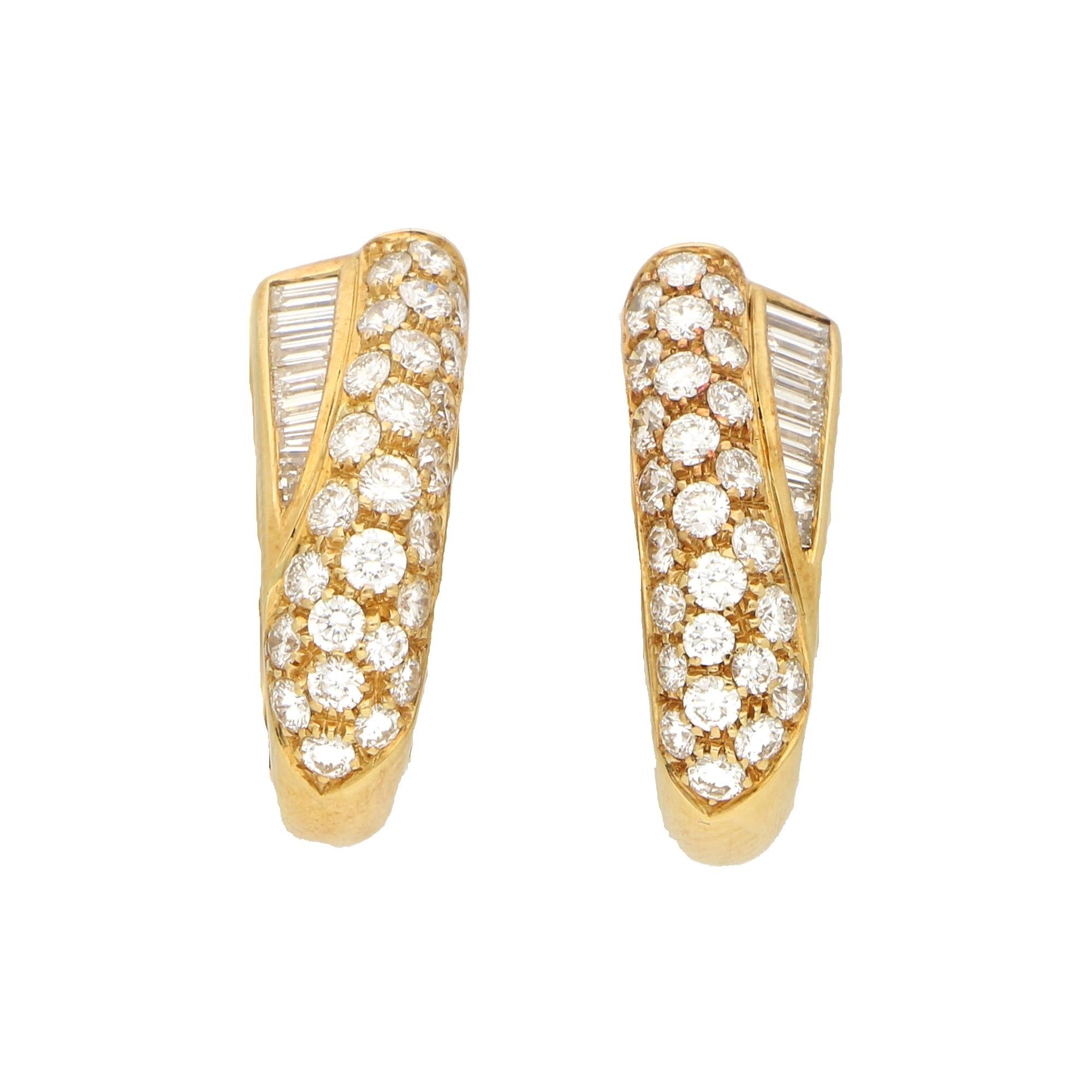 Boucheron Diamond Clip-On Earrings in 18ct Yellow Gold 1.00ct