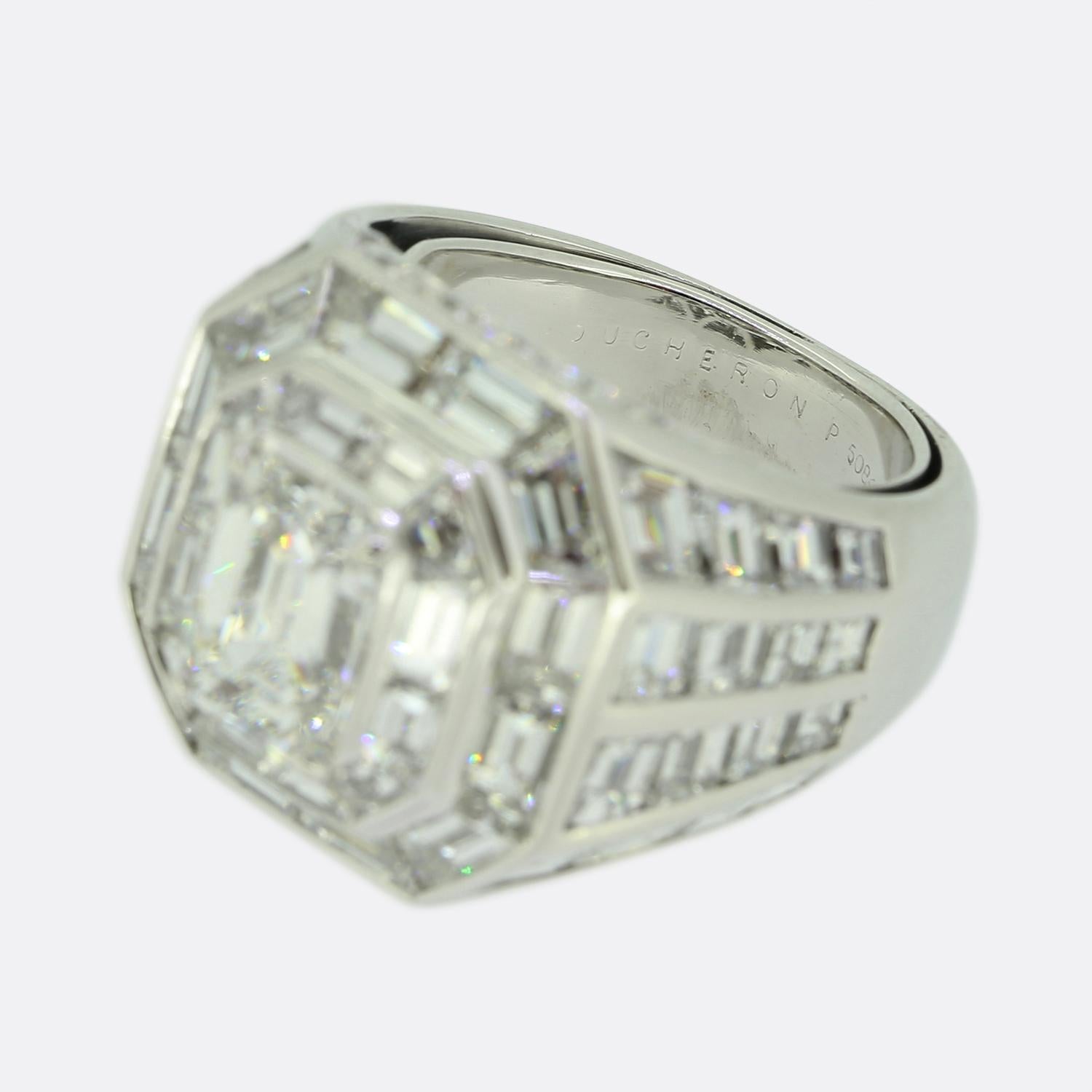 Boucheron Diamond Cocktail Ring In Good Condition For Sale In London, GB