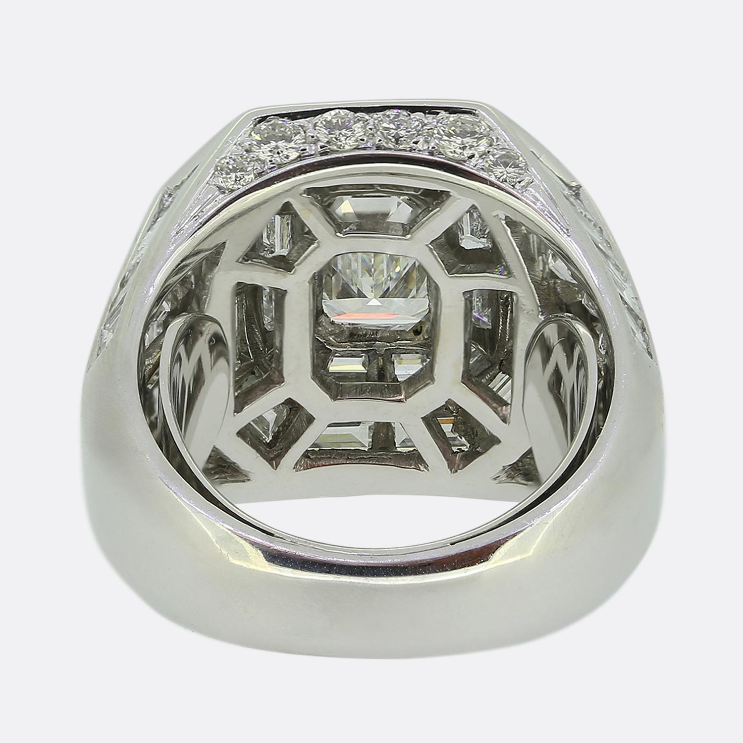 Women's or Men's Boucheron Diamond Cocktail Ring For Sale