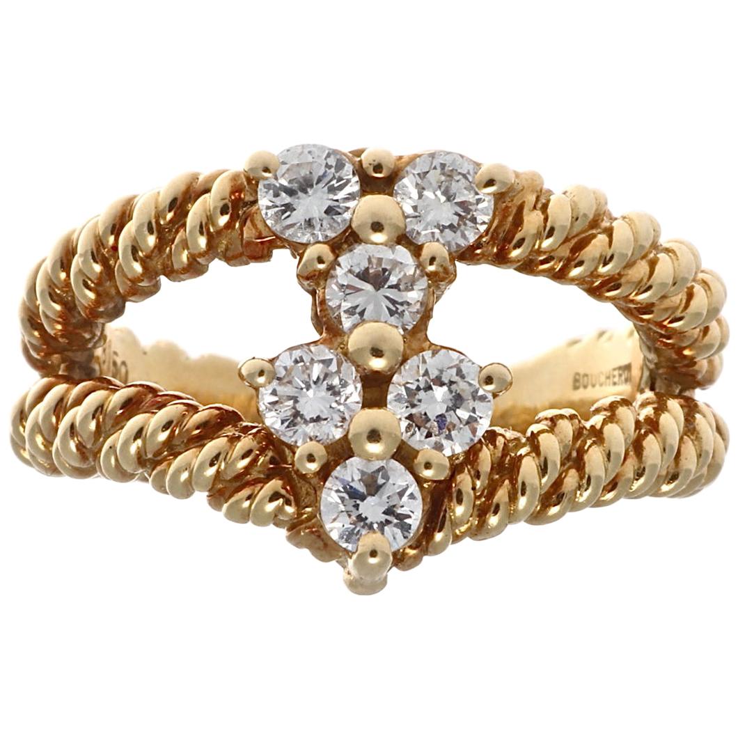 Boucheron Diamond Gold Ring
