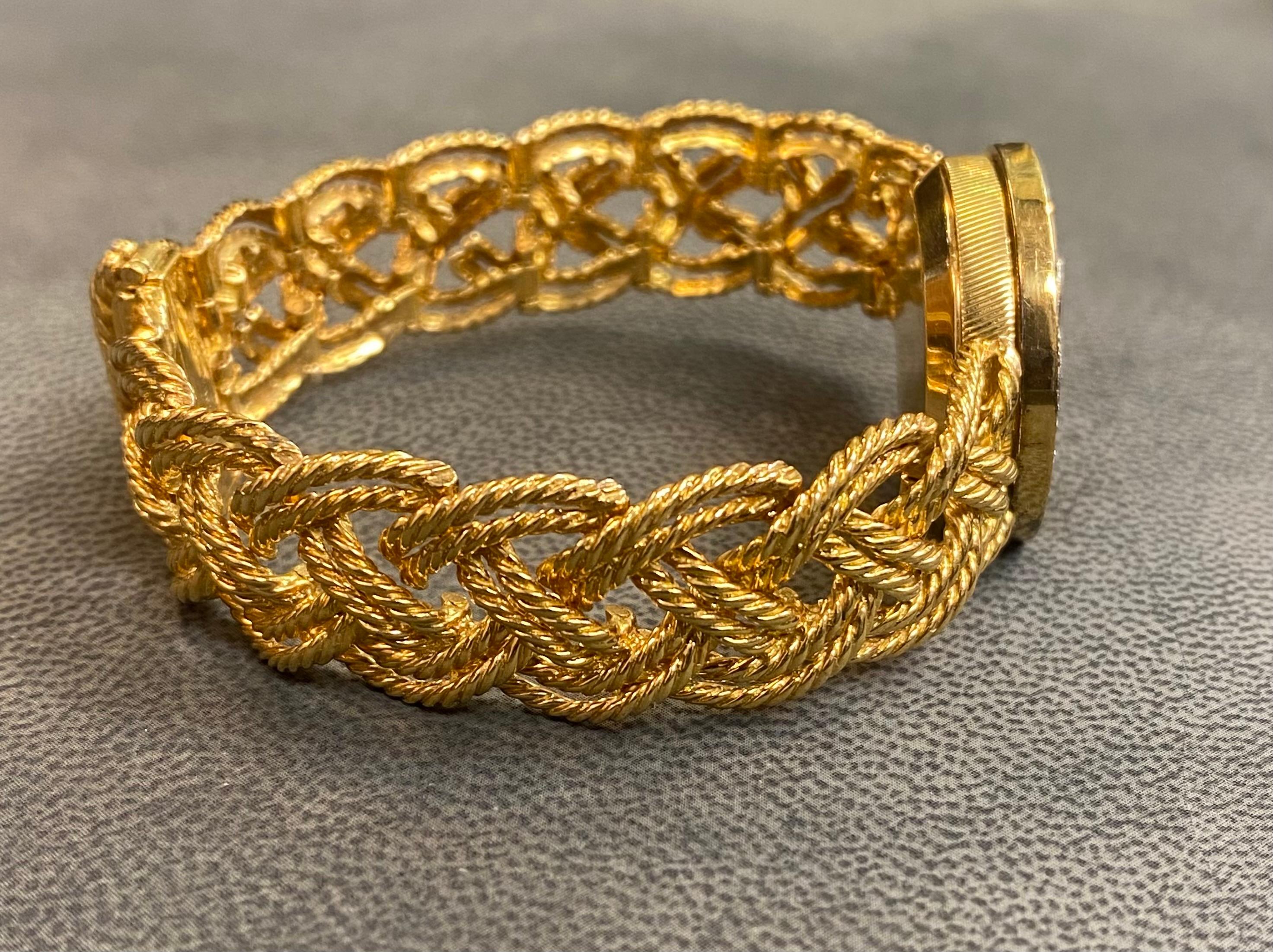 Boucheron Diamond Monogram Watch For Sale 10